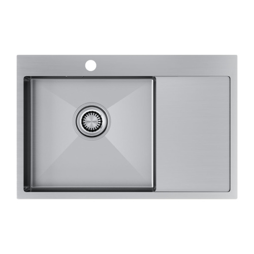 Мойка кухонная Paulmark VELTEN 78F PM807851-BSL 78х51 брашированная нержавеющая сталь
