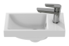 Раковина мебельная керамическая Cersanit Como 40 S-UM-COM40/1-w 40х20 накладная цвет белый 1 отверстие под смеситель