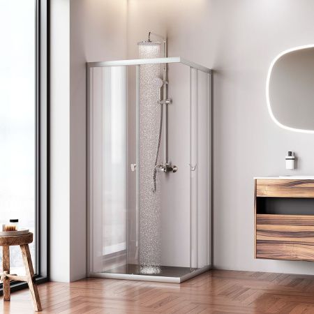 Душевой уголок Am.Pm Sunny W87G-403-9090-MT 90х90 стекло прозрачное профиль хром без поддона
