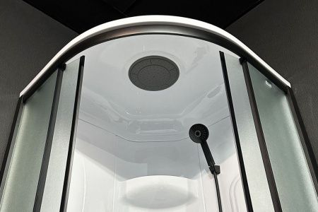 Душевая кабина Royal Bath HK RB90HK1-M-BL Practic 90х90 четверть круга с крышей ориентация универсальная