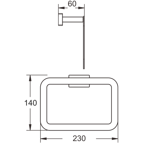 Полотенцедержатель BELZ B90404 - фото 3