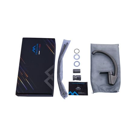 Смеситель для кухни Fashun A54119-17 на мойку графит