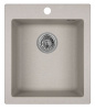 Кухонная мойка Granula 4201, БАЗАЛЬТ 42х49 цвет серый поверхность матовая