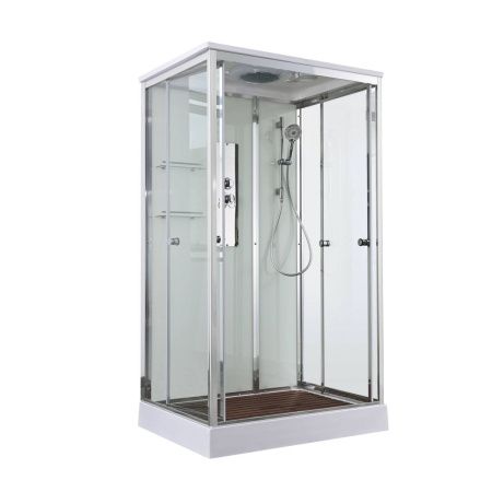 Душевая кабина AvaCan V V2810 100х80 прямоугольная с крышей ориентация универсальная