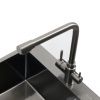 Кухонная мойка Melana ProfLine MLN-D6045HB+3 графит 60х45 цвет серый поверхность матовая
