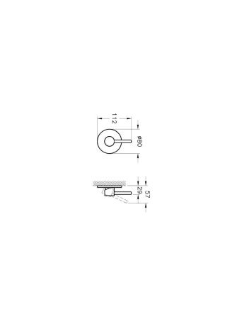 Внешняя часть смесителя Vitra STOP VALVES A41457EXP