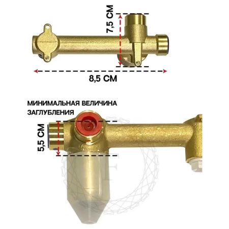 Смеситель для раковины Filarete Roun FL4020BL встраиваемый в стену черный