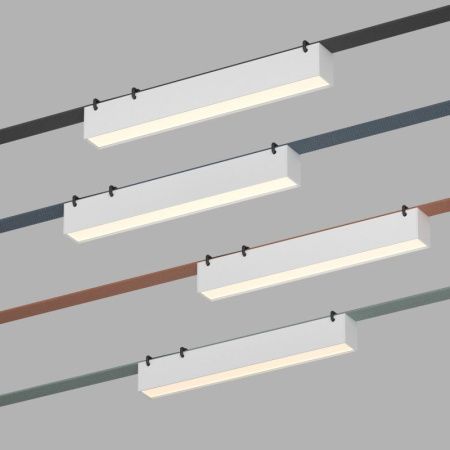 Трековый однофазный светильник Denkirs Belty linear (Белты линеар) DK5674-WH