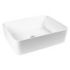 Раковина из сантехнического фарфора Bond Cube S54-480 50х40 накладная цвет белый без отверстий под смеситель