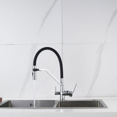 Смеситель для кухни Shevanik S278 на мойку хром