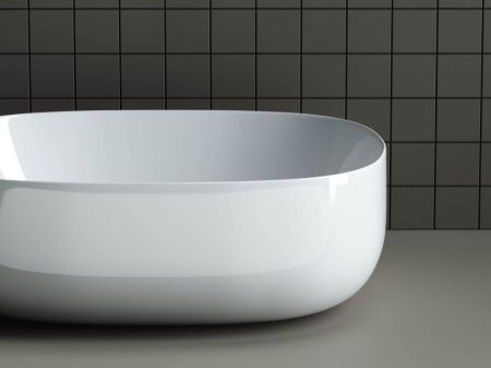 Раковина из сантехнического фарфора Ceramica Nova ELEMENT CN6018 50х40 накладная цвет белый без отверстий под смеситель