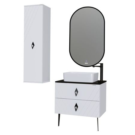 Столешница Grossman Вива 507003 70х50 накладная цвет черный