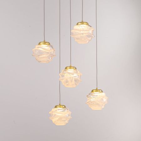 Светильник подвесной Delight Collection MD25030003-5A gold/clear