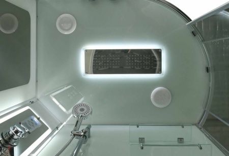 Душевая кабина AvaCan A A2912LLED 120х90 асимметричная с крышей ориентация левая