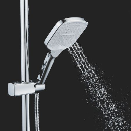 Душевая стойка Shevanik S4036 настенная цвет хром