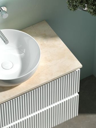 Тумба под раковину Sancos SNOB R SNR80W 80х40 подвесная цвет белый