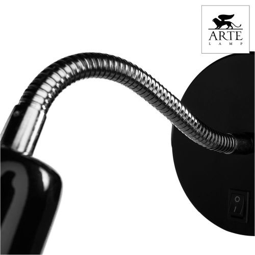 Спот Arte Lamp Dorm (Дорм) A1408AP-1BK - фото 3