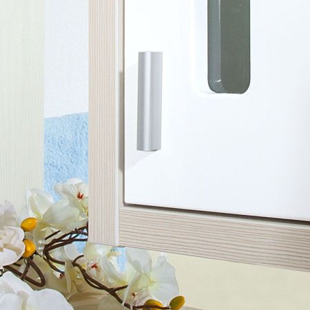 Зеркало-шкаф Бриклаер Бали 4627125412004 60х80 подвесной цвет белый/бежевый