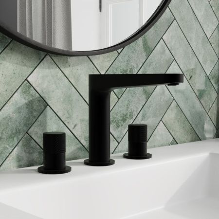 Смеситель для раковины Wasserkraft Fulda 5200 5235 встраиваемый в стену черный