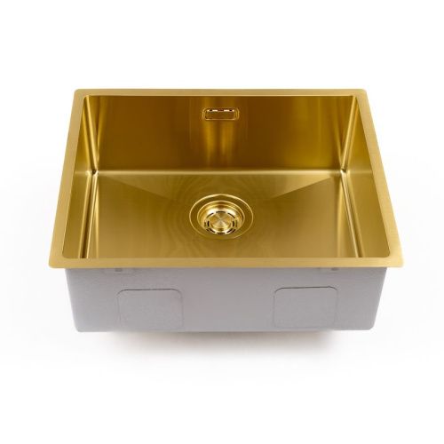 Кухонная мойка Grandex Aqua 5041741 54х44 цвет золото поверхность матовая - фото 2