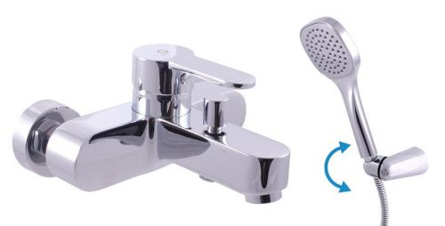 Смеситель для ванны и душа RavSlezak ZAMBEZI ZA054.5/2 настенный хром