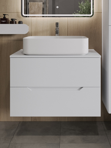 Тумба с раковиной Orange Line Li-80TuwMDF+B07-600W 81х46х68,5 - фото 3