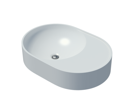 Раковина из искусственного камня Uperwood Luna 2911020343 50х40 накладная цвет белый