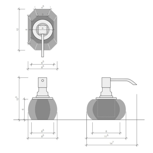 Дозатор Decor Walther Kristall 924294 - фото 2