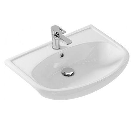 Раковина из сантехнического фарфора Onika Erica UM-ERI60/1 60х50 накладная цвет белый 1 отверстие под смеситель