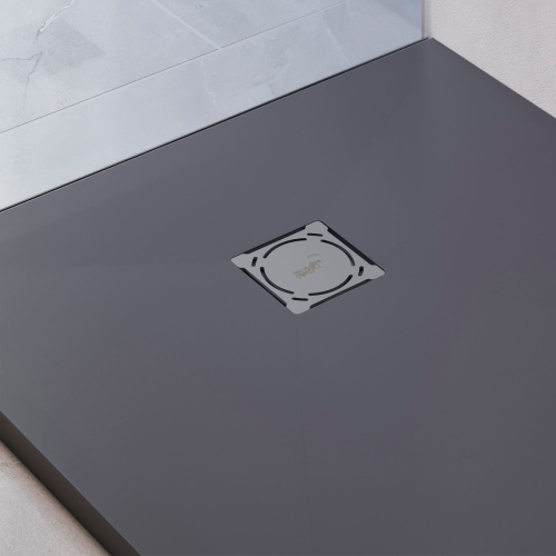 Душевой поддон из искусственного камня RGW Stone Tray (Стоун Трей) 16152075-02 75х75 серый без ножек - фото 4