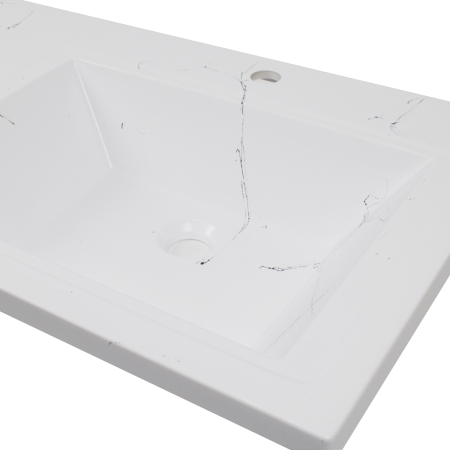 Раковина из искусственного камня Uperwood Марсал 291120411 120х50 над стиральной машиной цвет белый