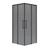 Душевой уголок Niagara Nova NG-2828-34BLACK 80х80 стекло тонированное профиль черный без поддона