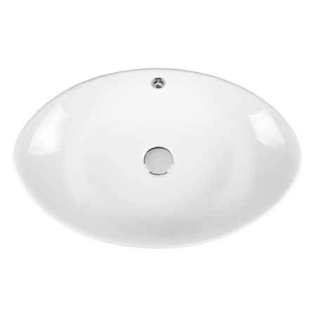 Раковина из сантехнического фарфора Bond Oval S55-590 59х38 накладная цвет белый глянцевый