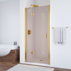 Душевая дверь Vegas-Glass AFP TUR+NOVO AFP TUR NOVO h1890 100 09 05 L 100х190 стекло тонированное профиль золото глянцевое