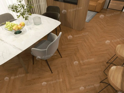 SPC ламинат Alpine Floor Parquet Light ECO 13-32 MC Дуб Селена толщина 0.4 см 43 класс 600х125 - фото 4