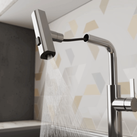 Смеситель для кухни Rush Tinos TI3732-18 на столешницу сатин