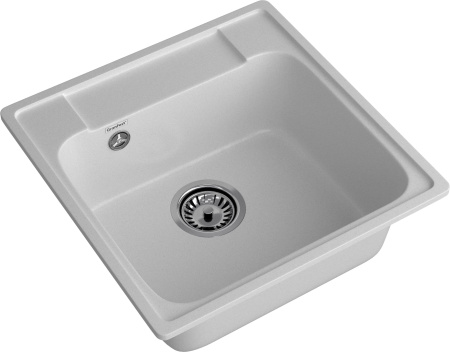 Кухонная мойка Granfest Quarz 48 серый 48х48 цвет серый поверхность матовая