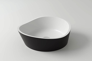 Раковина из искусственного камня Holbi MARS 1.02.003.11.2 40х41 накладная цвет белый матовый