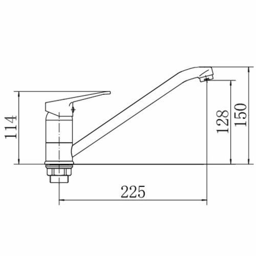 Смеситель для кухни Fashun A4913 на мойку хром - фото 3