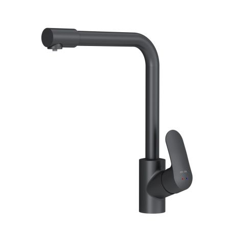 Смеситель для кухни Am.Pm Like F8005722 на раковину/на столешницу черный без термостата