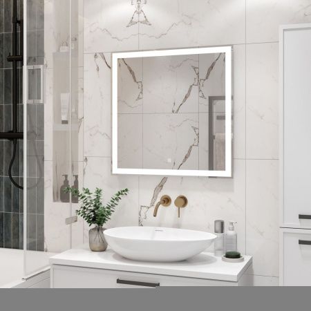 Зеркало с подсветкой Misty Зеркала (сенсорные) СИР-02-70_70-14 70х70 подвесное