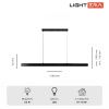 Линейный подвесной светильник Lightera Baffin (Баффин) LE112L-150B WIFI
