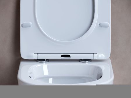 Унитаз подвесной Ceramica Nova BALEARICA CN6000 белый с сиденьем микролифт безободковый душевой смыв