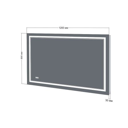 Зеркало с подсветкой Бриклаер Эстель 4627125414336 120х80 подвесное