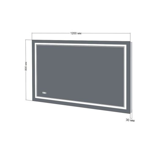 Зеркало с подсветкой Бриклаер 4627125414336 120х80 - фото 3