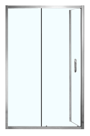 Душевой уголок Azario MILTON AZ-ND1131 L 1200 120х80 стекло прозрачное профиль хром глянцевый без поддона