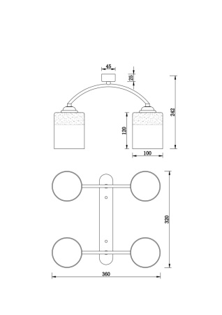 Люстра потолочная Freya Gretta (Гретта) FR5088PL-04B