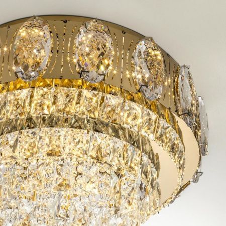 Люстра потолочная LED4U L9438-500 GD с УД