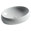 Раковина из сантехнического фарфора Ceramica Nova ELEMENT CN5033 60х40 накладная цвет белый без отверстий под смеситель