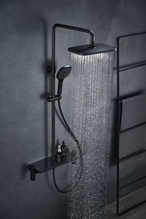 Душевая стойка Savol SK-H3145H настенная цвет черный